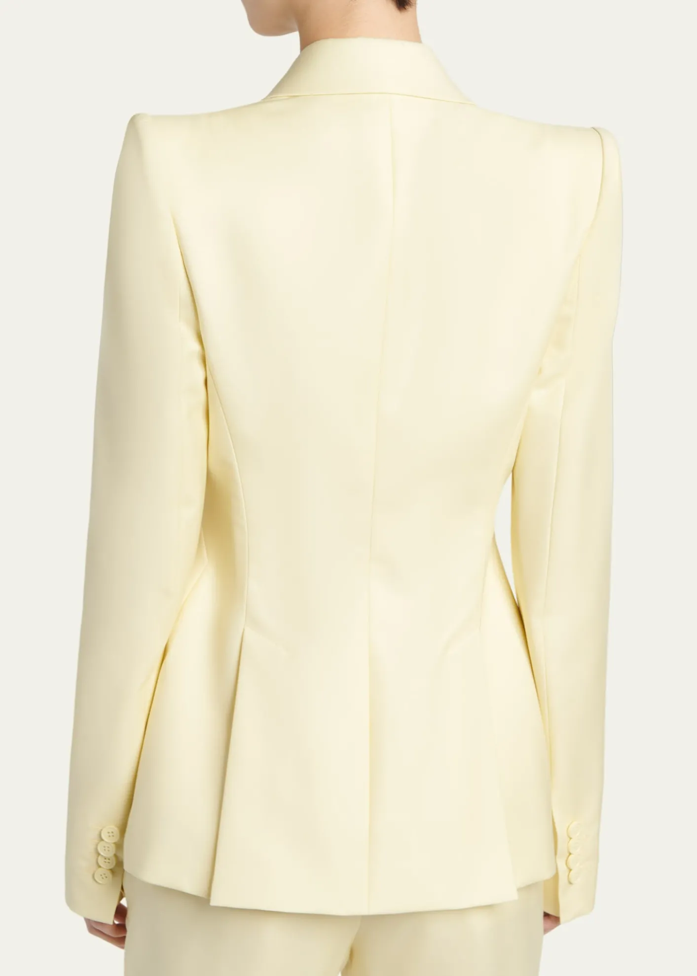 McQueenSingle-Breasted Crepe Slim Jacket