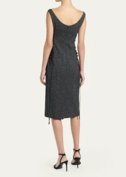 McQueenSleeveless Laced Sheath Dress