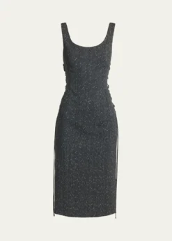 McQueenSleeveless Laced Sheath Dress