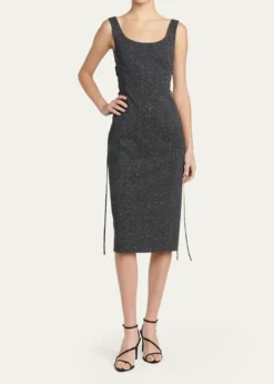 McQueenSleeveless Laced Sheath Dress