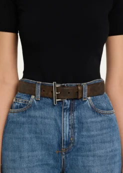 McQueenT-Bar Skinny Leather Belt