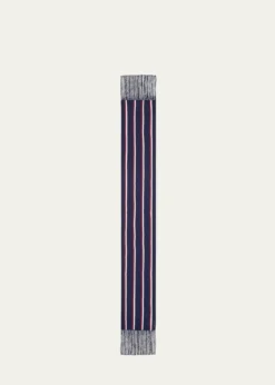 McQueenTwill Collegiate-Inspired Silk Scarf
