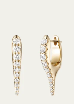Melissa Kaye18K Lola Needle Earrings with Diamonds