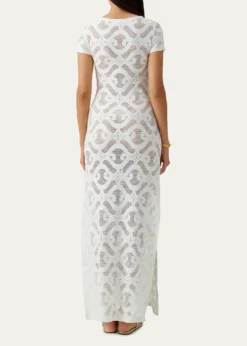 Melissa OdabashBriony Laser-Cut Maxi Dress