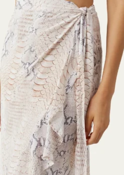 Melissa OdabashDanni Lizard Wrap Skirt
