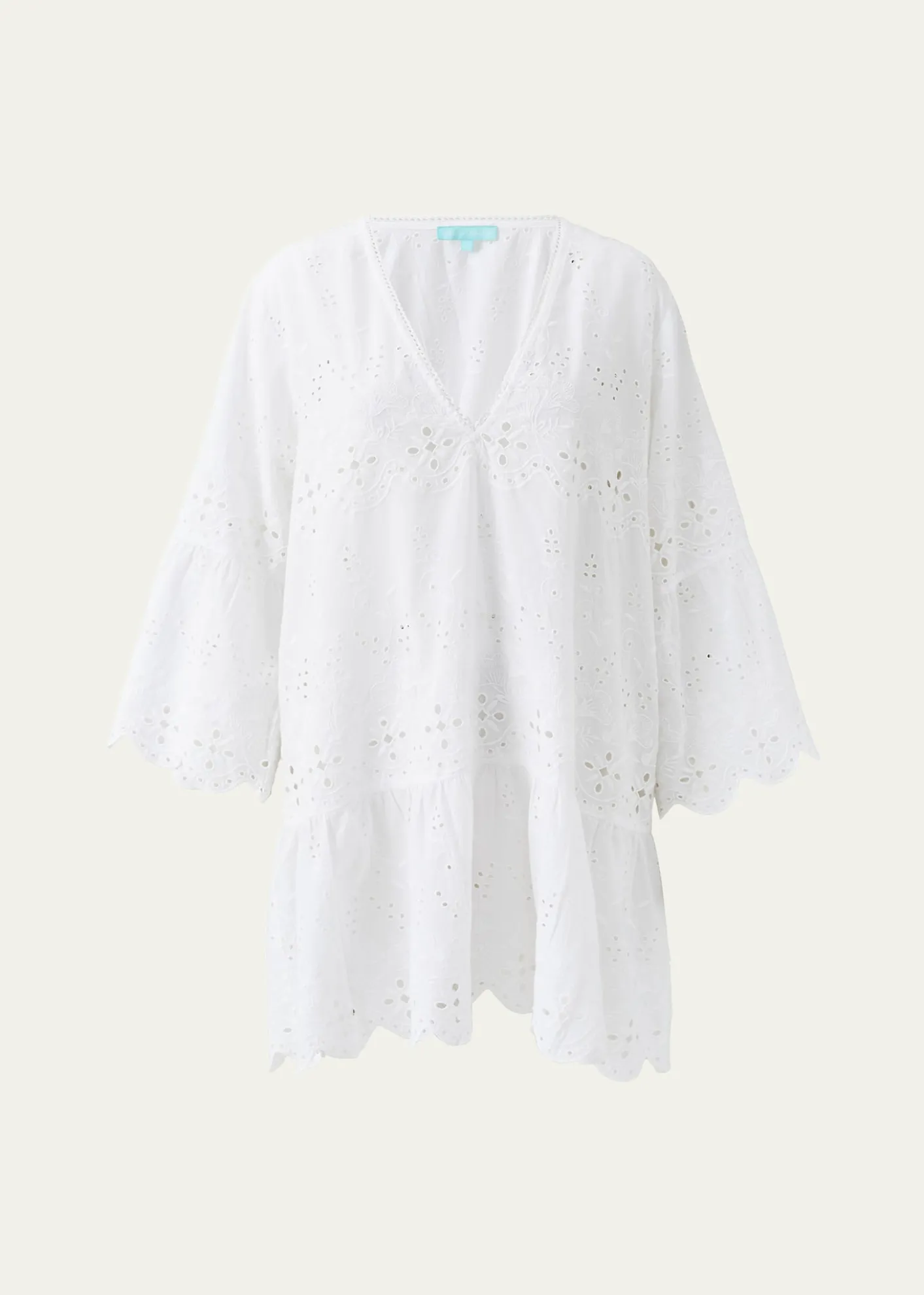 Melissa OdabashMay Eyelet Embroidered Kaftan Coverup