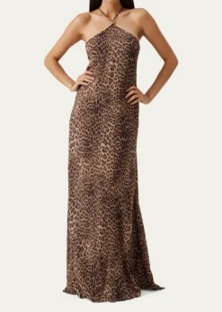Melissa OdabashSage Leopard Maxi Dress