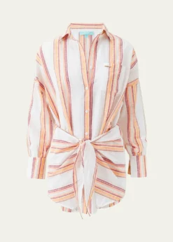 Melissa OdabashSara Mini Shirtdress Coverup