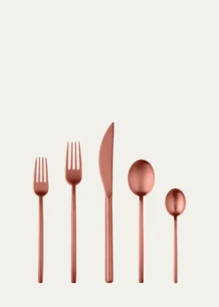 MepraBronze Linea Ice 5-Piece Flatware Set