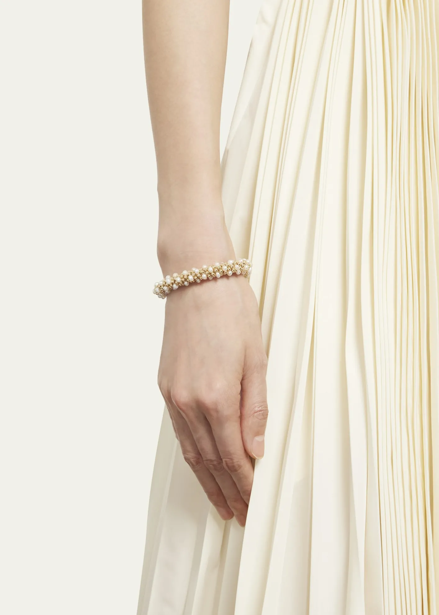 Meredith FrederickCaroline 14K Gold & Pearl Bracelet