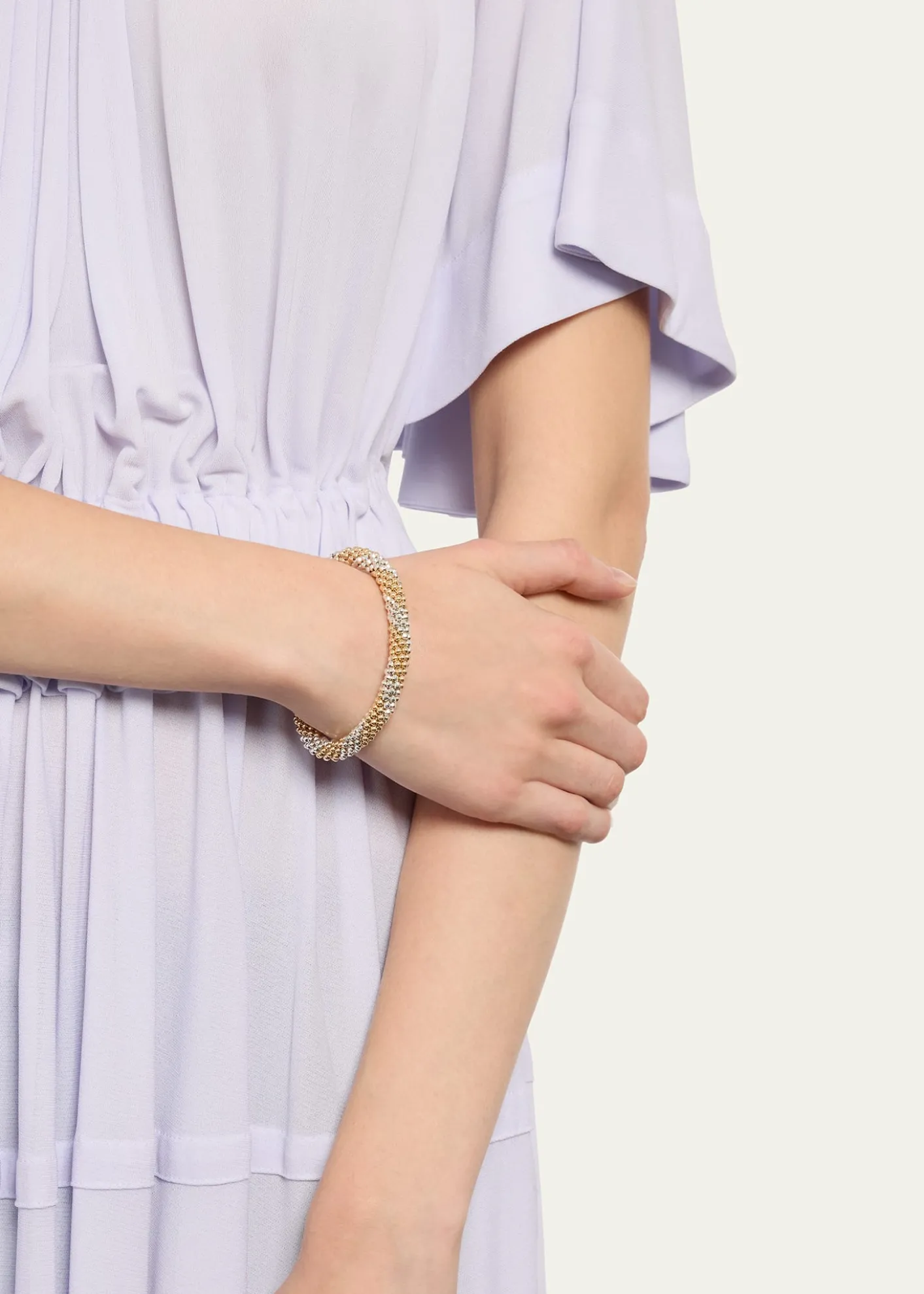 Meredith FrederickElsie D 14k and Silver Bead Bracelet