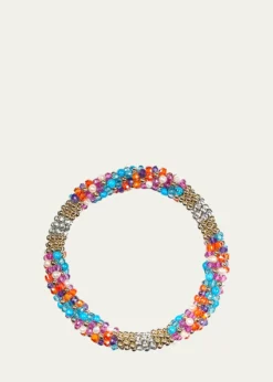 Meredith Frederick14K Freshwater Pearl, Zircon, Turquoise and Amethyst Trina Helena Bracelet with