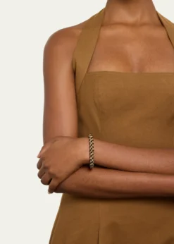 Meredith Frederick14k Gold and Black Onyx Bead Bracelet