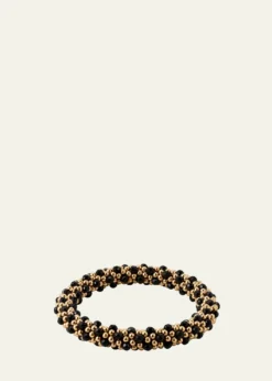 Meredith Frederick14k Gold and Black Onyx Bead Bracelet