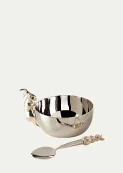 Michael AramBunny Silver-Plated Cup with Spoon Set