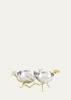Michael AramButterfly Gingko Gold Double Dish