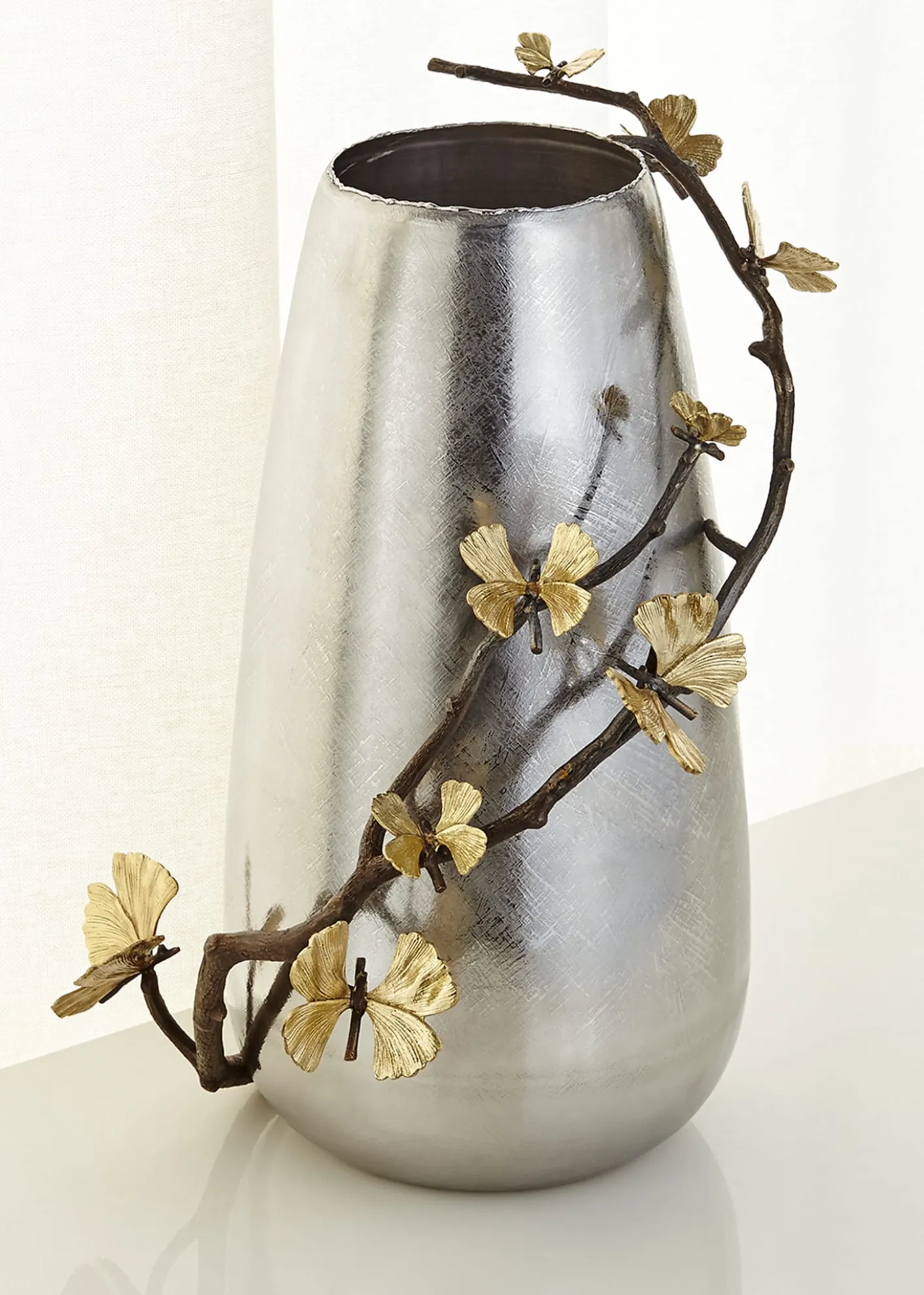 Michael AramButterfly Ginkgo Centerpiece Floor Vase