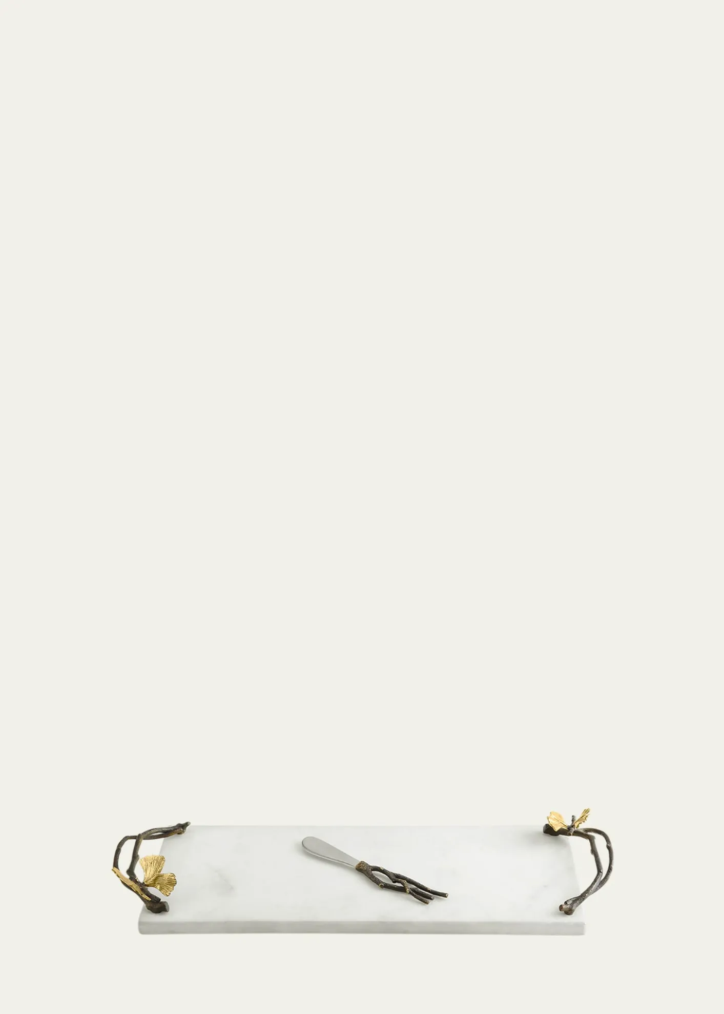 Michael AramButterfly Ginkgo Small Cheese Board with Knife