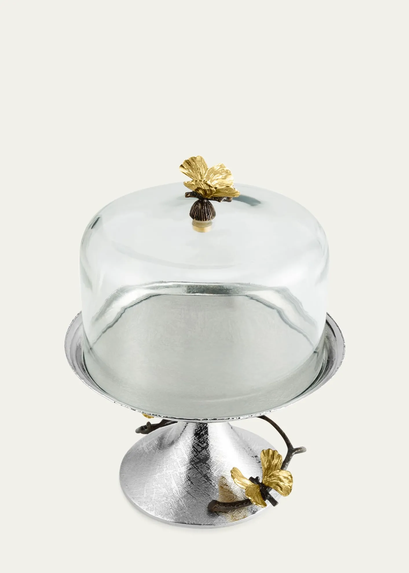 Michael AramButterfly Ginkgo Pastry Dish with Dome