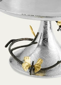 Michael AramButterfly Ginkgo Pastry Dish with Dome