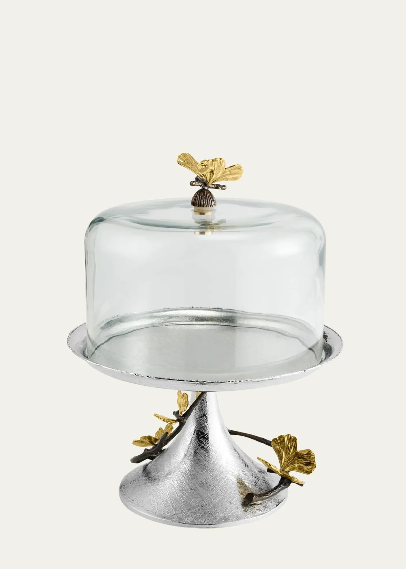 Michael AramButterfly Ginkgo Pastry Dish with Dome