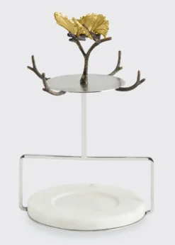 Michael AramButterfly Ginkgo Demitasse Set with Stand