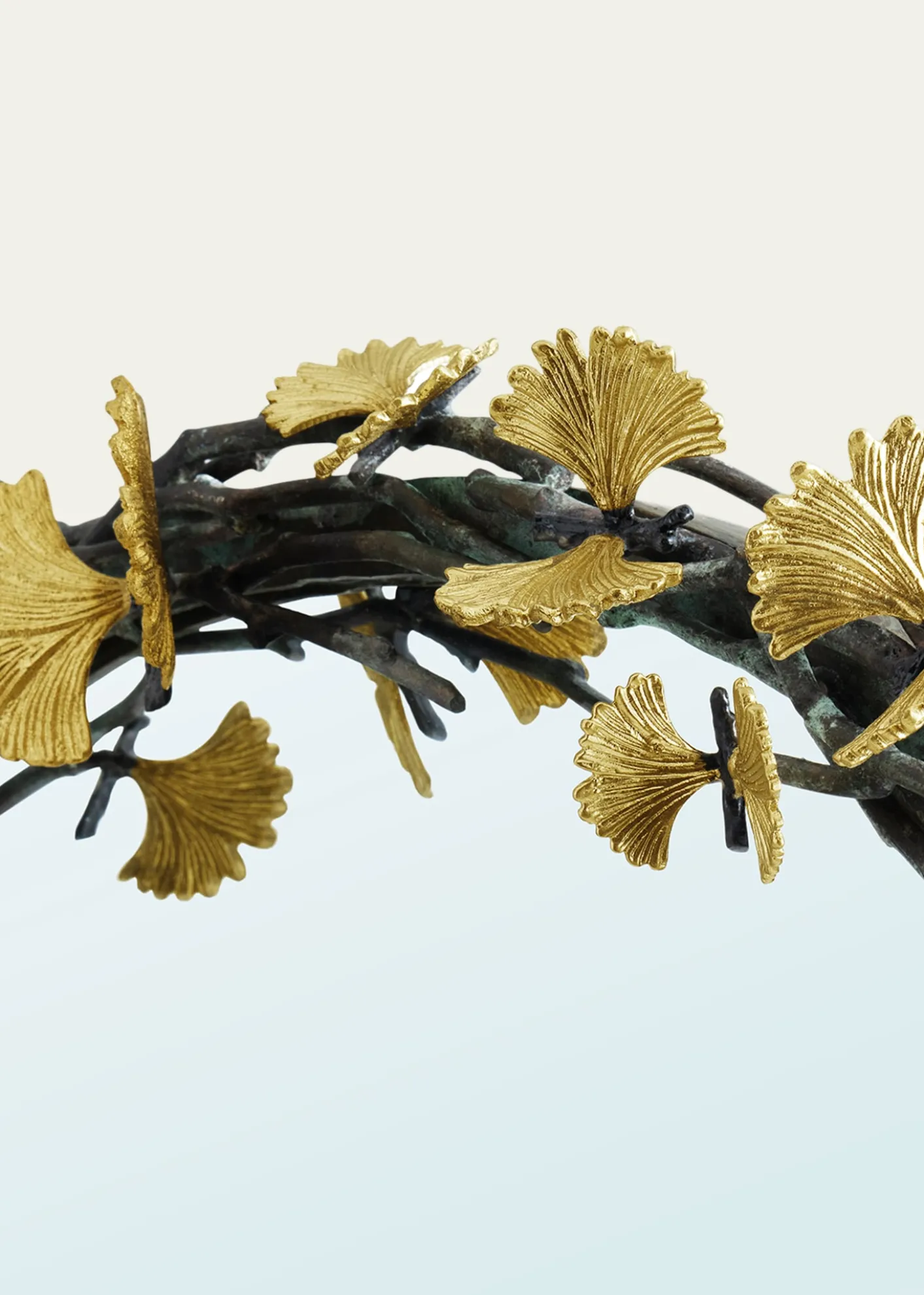Michael AramButterfly Ginkgo Oval Wall Mirror - 39"