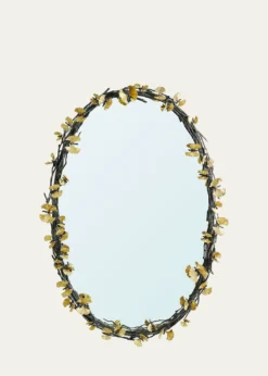 Michael AramButterfly Ginkgo Oval Wall Mirror - 39