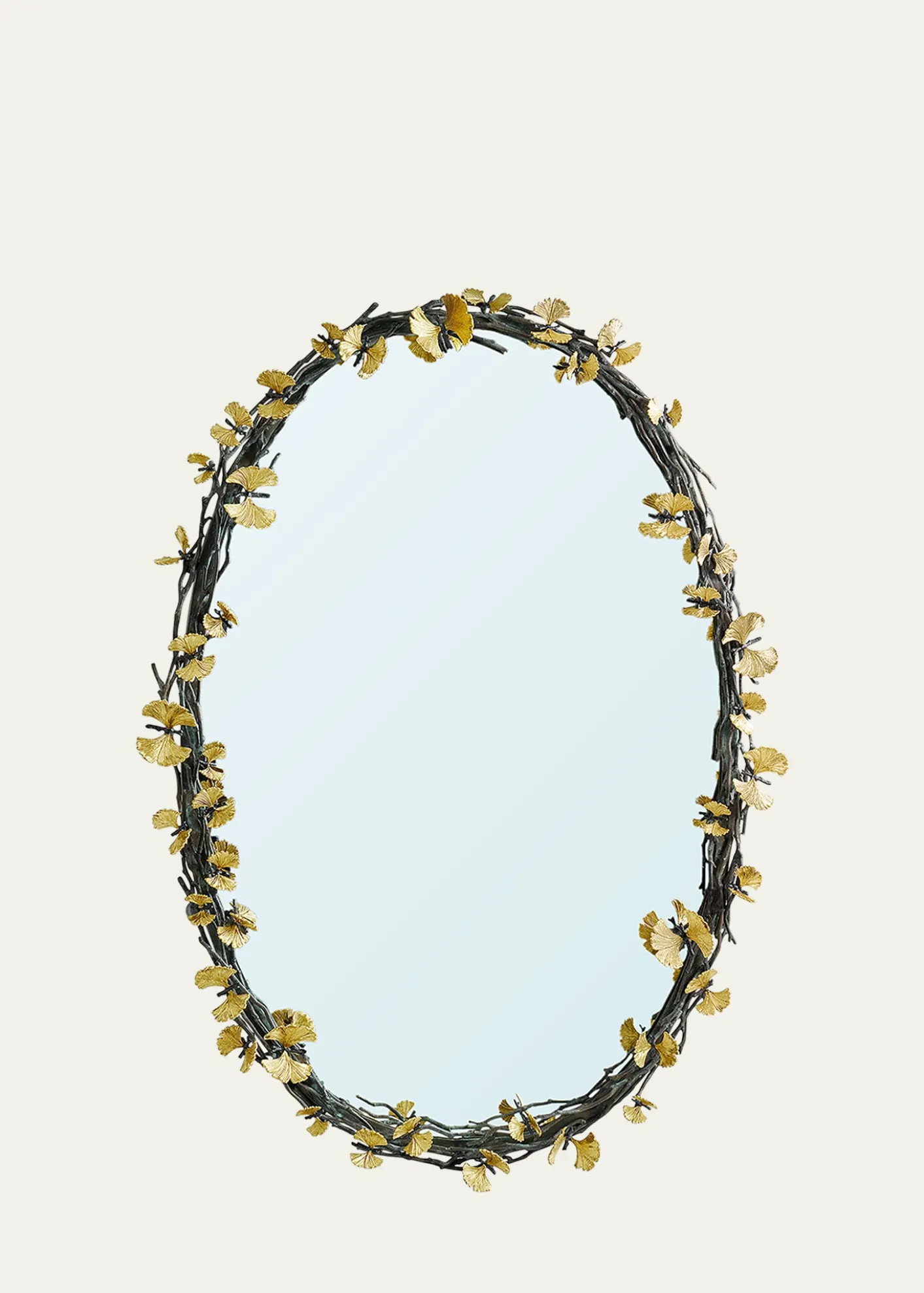 Michael AramButterfly Ginkgo Oval Wall Mirror - 39"