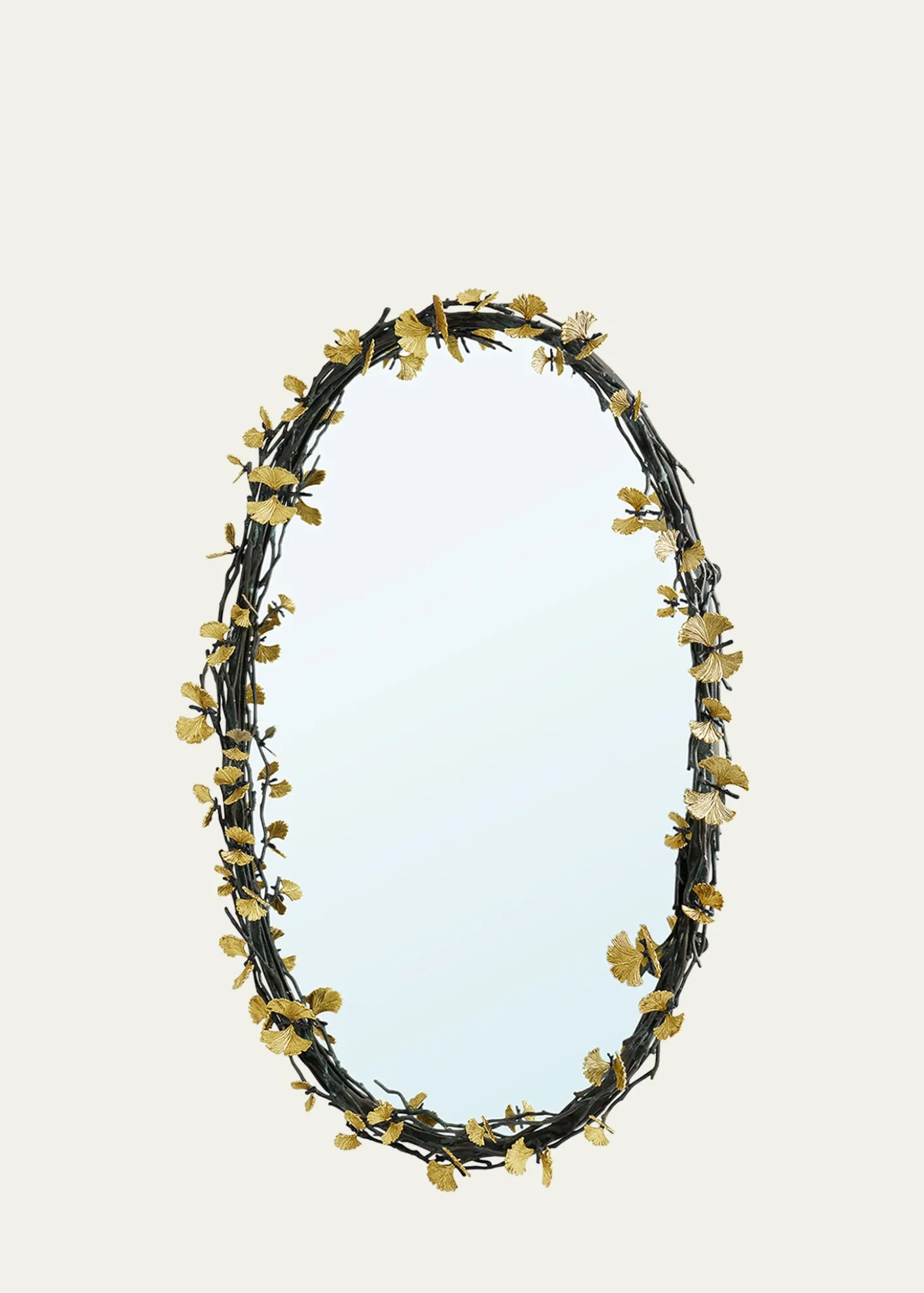 Michael AramButterfly Ginkgo Oval Wall Mirror - 39"