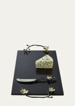 Michael AramGold Orchid Cheese Board & Knife