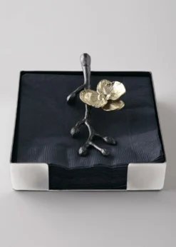 Michael AramGold Orchid Cocktail Napkin Holder