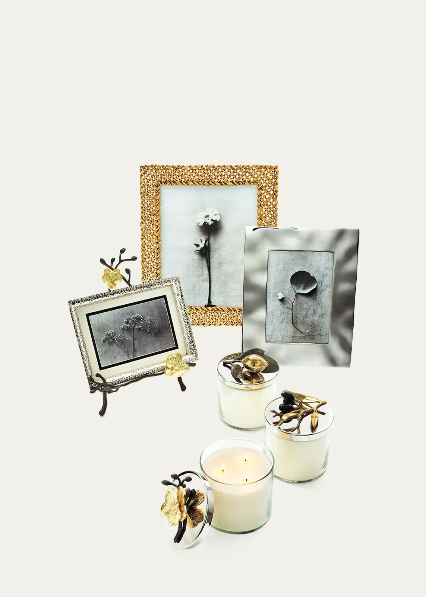 Michael AramGold Orchid Easel Picture Frame