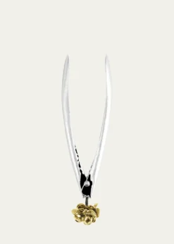 Michael AramGold Orchid Small Lock Spring Tongs