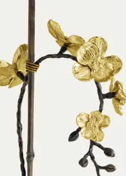 Michael AramGold Orchid Small Stem Sculpture