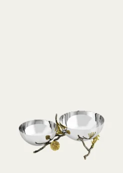 Michael AramPine Cone Double Bowl