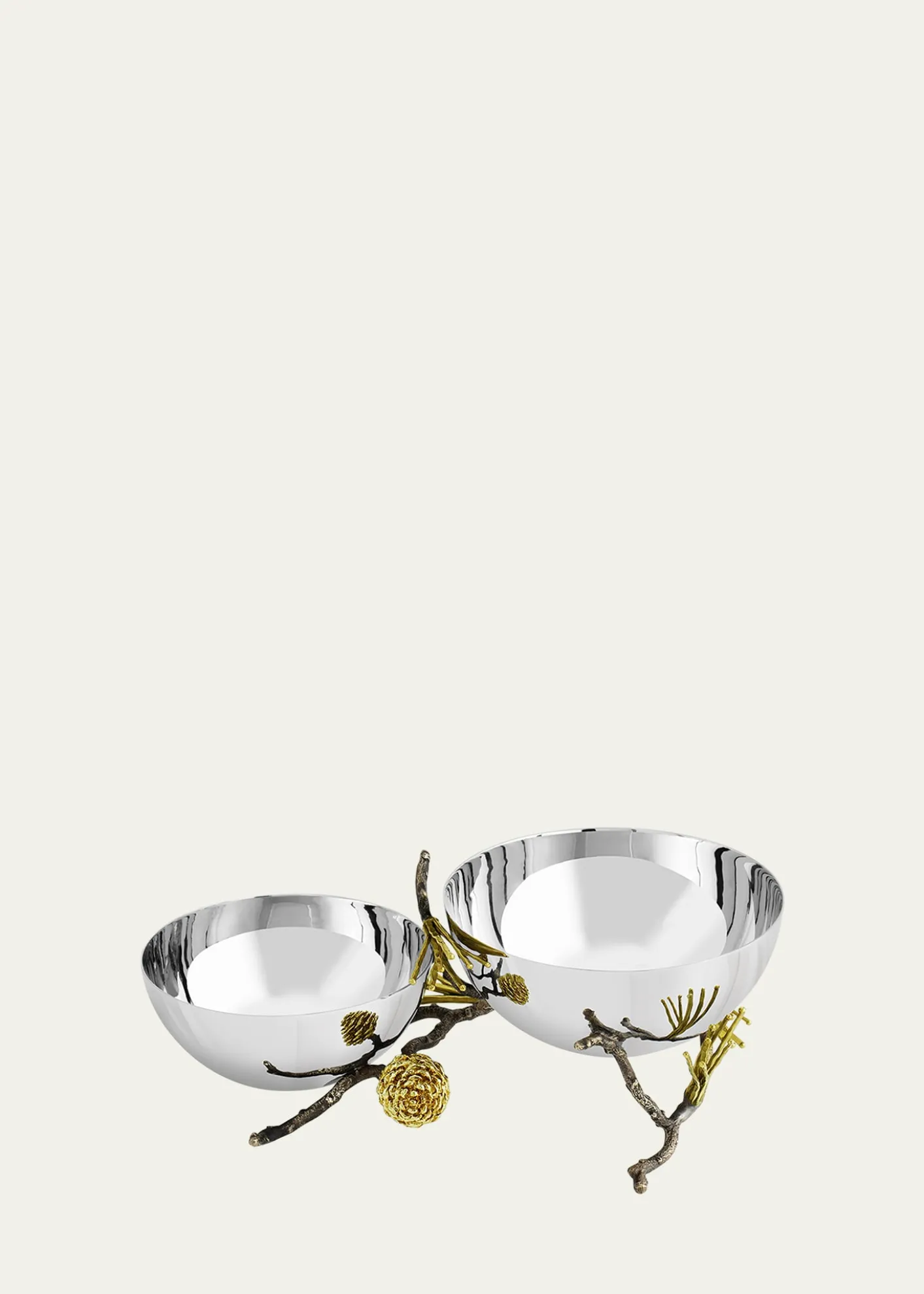 Michael AramPine Cone Double Bowl