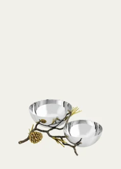 Michael AramPine Cone Double Bowl