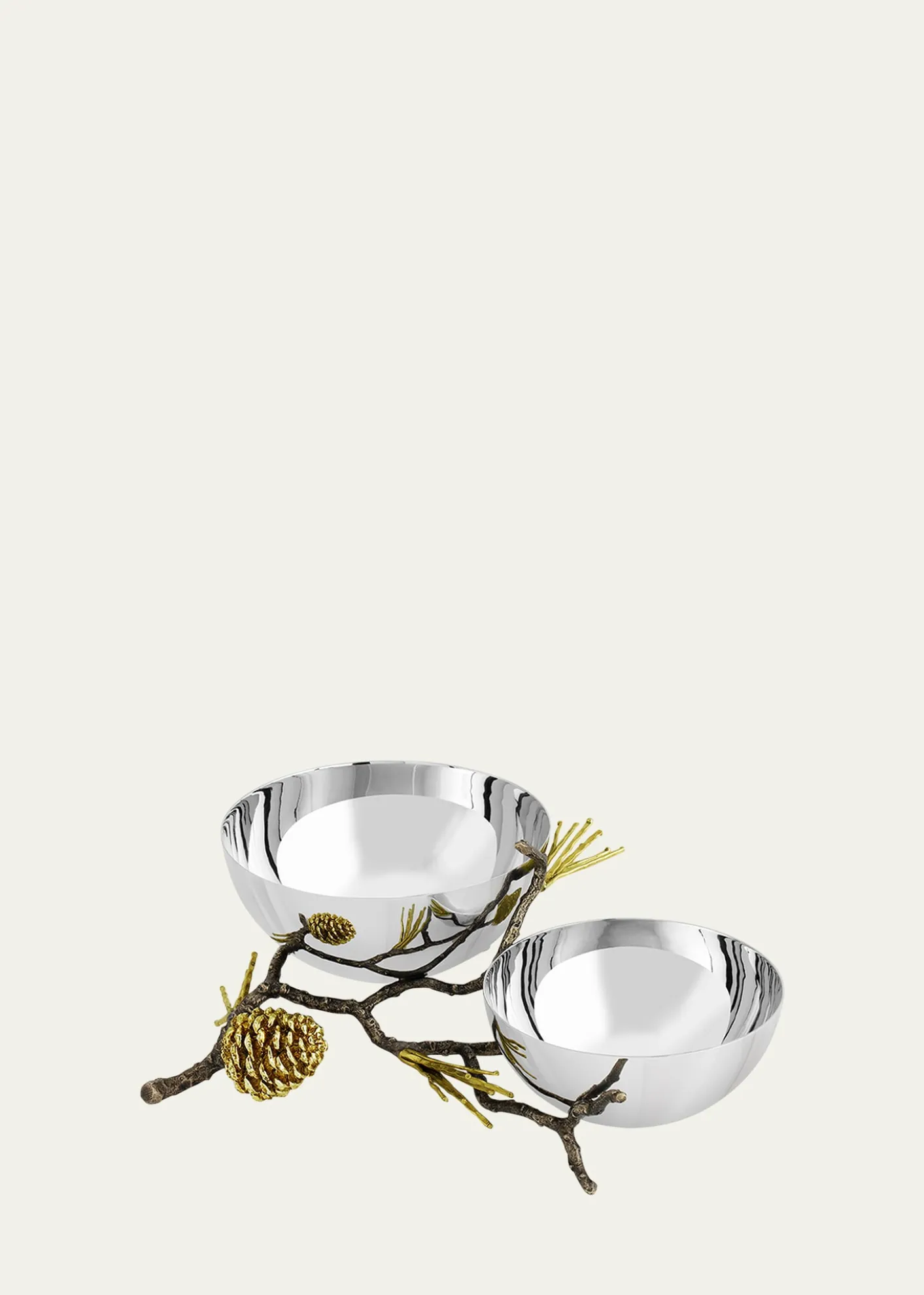Michael AramPine Cone Double Bowl