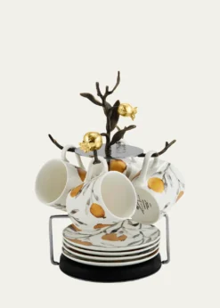 Michael AramPomegranate Demitasse Set with Stand