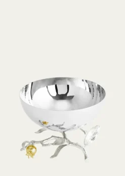 Michael AramPomegranate Silver & Gold Small Bowl with 24K Goldplate
