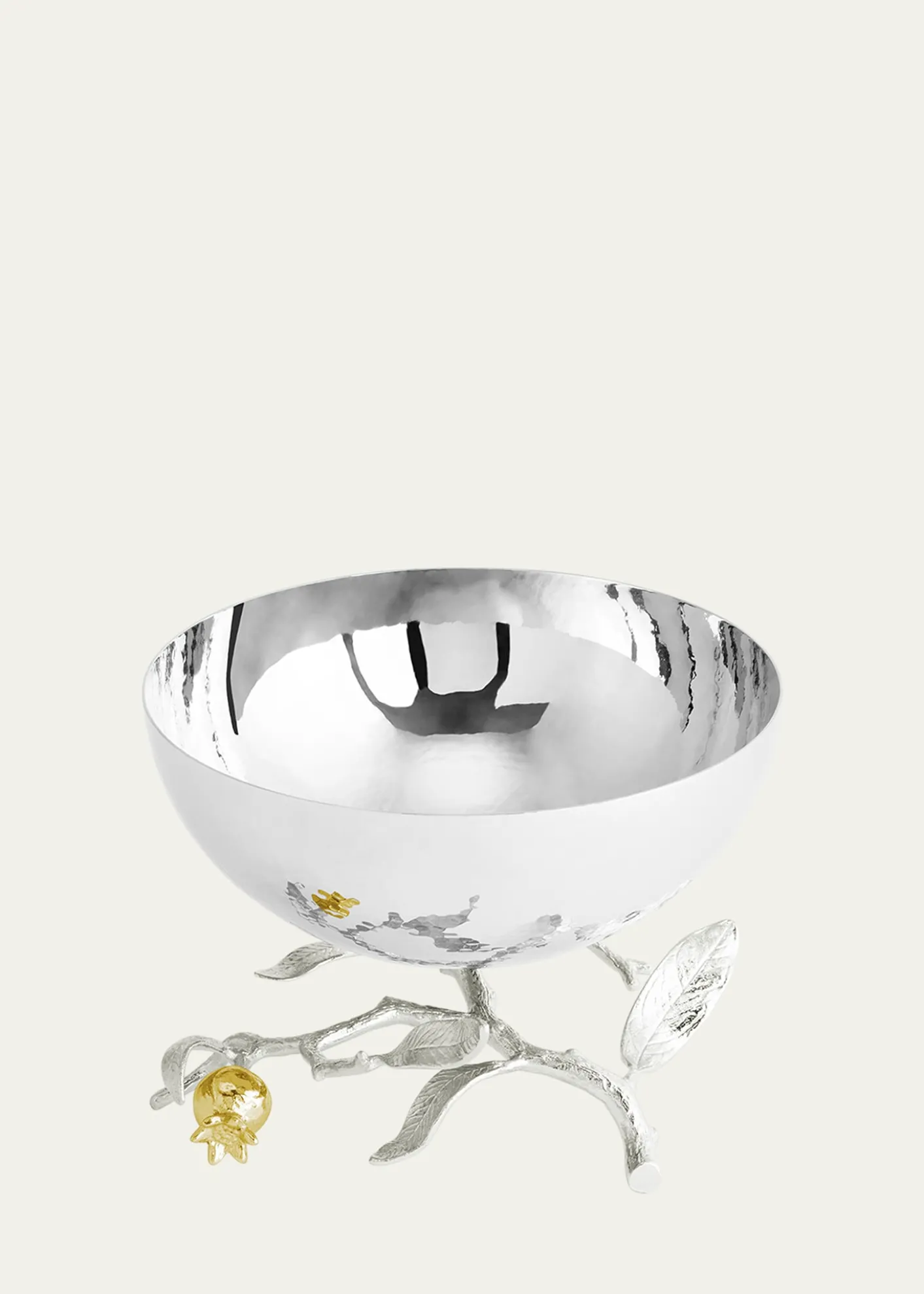 Michael AramPomegranate Silver & Gold Small Bowl with 24K Goldplate
