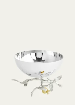 Michael AramPomegranate Silver & Gold Small Bowl with 24K Goldplate