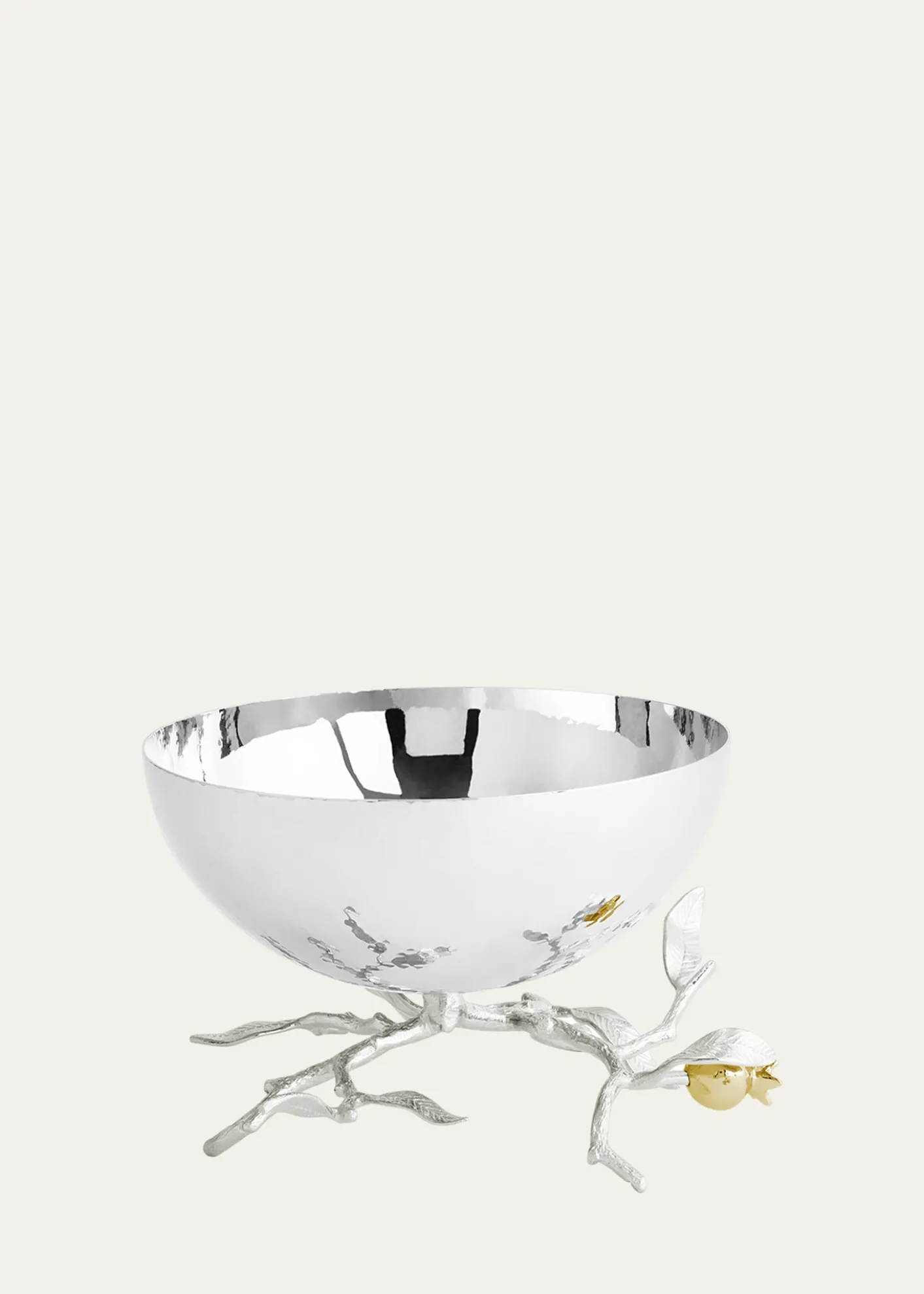 Michael AramPomegranate Silver & Gold Small Bowl with 24K Goldplate
