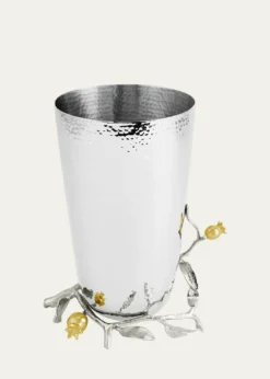 Michael AramPomegranate Silver & Gold Vase with 24K Goldplate