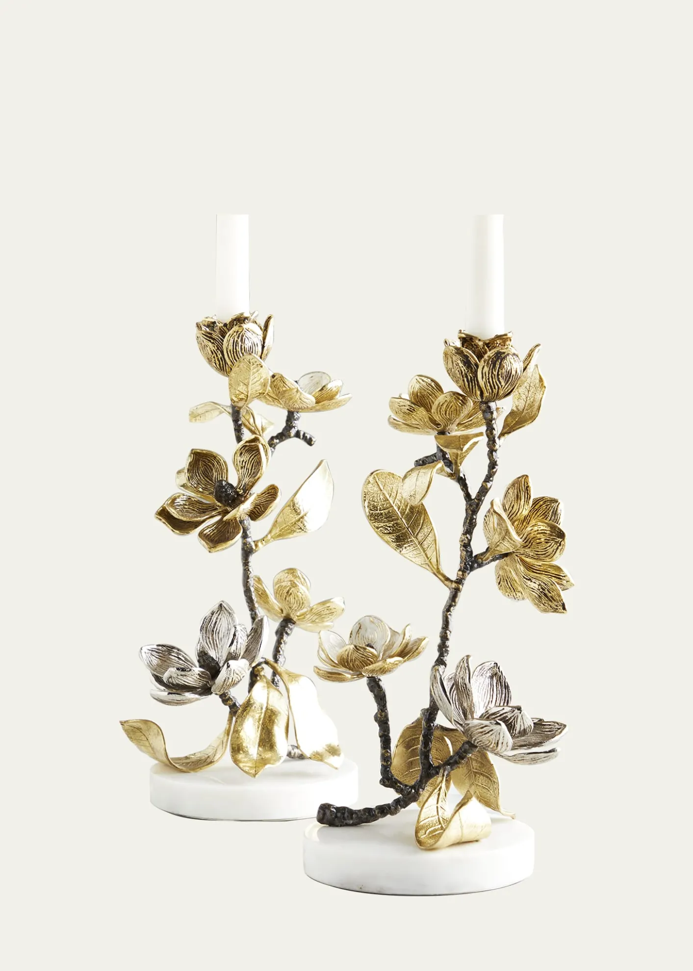 Michael AramVintage Bloom 12" Candleholders, Set of 2