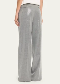 Michael Kors CollectionCamilla Sequin Pinstripe Wide-Leg Trousers
