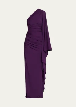 Michael Kors CollectionDraped One-Shoulder Column Gown