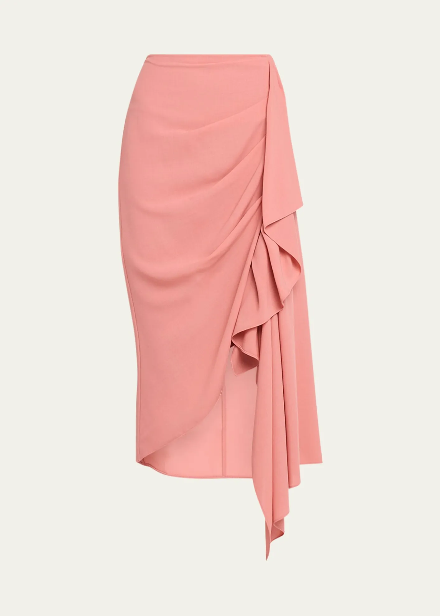 Michael Kors CollectionDraped Fluid Wool Midi Pencil Skirt
