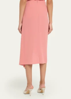 Michael Kors CollectionDraped Fluid Wool Midi Pencil Skirt